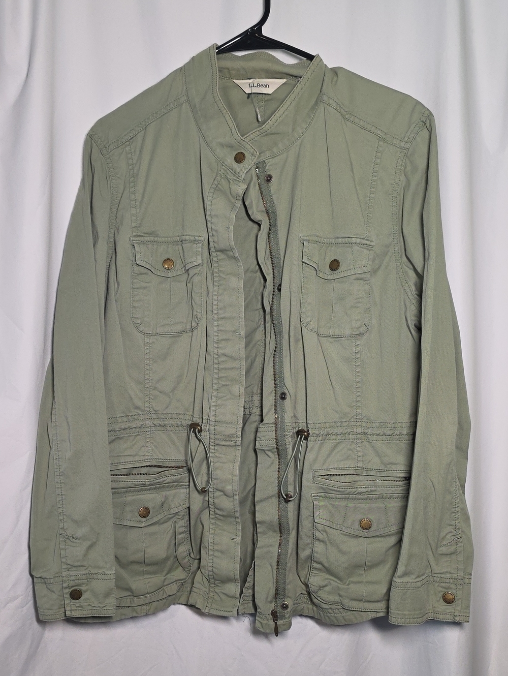 L.L. Bean Light Sage Green Military Field Jacket